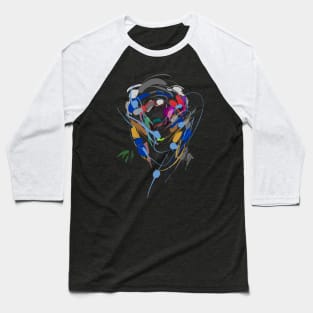 face (colors abstract) Baseball T-Shirt